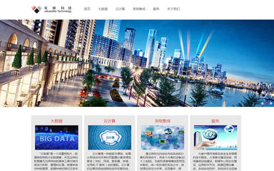 iWhiteData白色簡潔企業網站模板定制